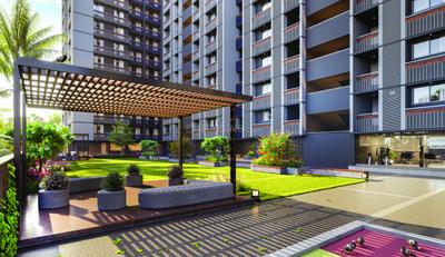 Image of 1000 Sq.ft 3 BHK Apartment / Flat for sale in The Evans, Tragad, Ahmedabad for Rs. 7753000