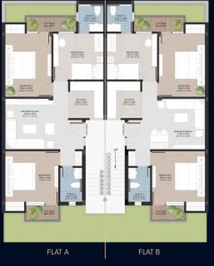 Floor Plan Image of 1144 Sq.ft 3 BHK Apartment / Flat for sale in Anora Kala Lucknow for Rs. 3899000