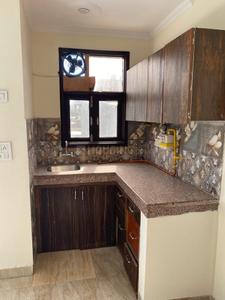Kitchen Image of 500 Sq.ft 1 BHK Builder Floor for rent in Chhattarpur New Delhi for Rs. 16000