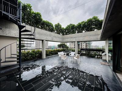 Balcony Image of 9000 Sq.ft 4 BHK Duplex for sale in Saanvi Skydeck Select, Ambli Ahmedabad for Rs. 120000000