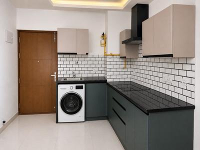 Kitchen Image of 500 Sq.ft 1 RK Apartment / Flat for rent in Paradise At Brigade Cornerstone Utopia, Varthur Bengaluru for Rs. 23000