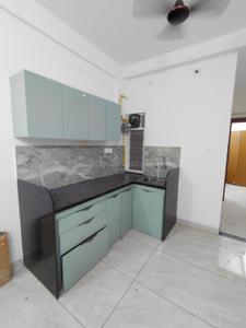 Kitchen Image of 550 Sq.ft 1 BHK Builder Floor for rent in Mahalakshmi Nagar Indore for Rs. 18000