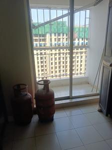 Balcony Image of 680 Sq.ft 2 BHK Apartment / Flat for rent in Shapoorji Pallonji Shukhobrishti, New Town Kolkata for Rs. 16200