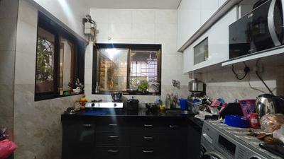Kitchen Image of 550 Sq.ft 1 BHK Apartment / Flat for sale in Kalwa Thane for Rs. 7000000