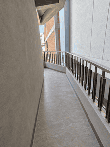 Balcony Image of 1025 Sq.ft 2 BHK Apartment / Flat for sale in Mussoorie Road Dehradun for Rs. 7500000