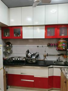 Kitchen Image of 400 Sq.ft 1 BHK Apartment / Flat for rent in Savvy Studioz, Gota Ahmedabad for Rs. 20000