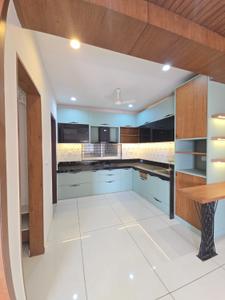 Kitchen Image of 1600 Sq.ft 3 BHK Apartment / Flat for rent in Darshanam Club Life, Undera Vadodara for Rs. 40000