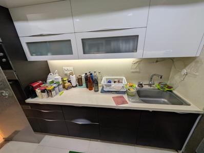Kitchen Image of 1125 Sq.ft 3 BHK Apartment / Flat for sale in Veena Crest, Andheri West Mumbai for Rs. 46000000