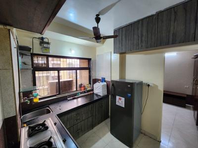 Kitchen Image of 640 Sq.ft 2 BHK Apartment / Flat for rent in Shyam Gokul Garden, Kandivali East Mumbai for Rs. 55000
