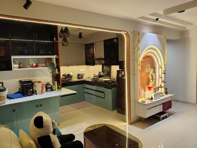Kitchen Image of 1250 Sq.ft 3 BHK Apartment / Flat for sale in Alembic Veda II, Chhani Jakat Naka Vadodara for Rs. 11000000
