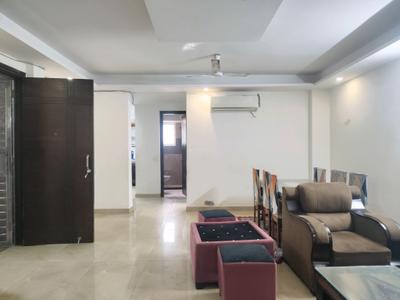Living Room Image of 1800 Sq.ft 3 BHK Builder Floor for rent in Freedom Fighters Enclave New Delhi for Rs. 55000