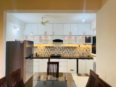 Kitchen Image of 1200 Sq.ft 3 BHK Apartment / Flat for rent in Devashri Vasudev Vihar, Panjim Goa for Rs. 75000