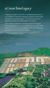 Image of 2400 Sq.ft Residential Plot / Land for sale in Mahindra Green Estates, Mahindra World City, Chennai for Rs. 14880000