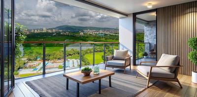 Balcony Image of 751 Sq.ft 2 BHK Apartment / Flat for sale in Ajmera Manhattan Building 3A And 3B, Wadala East Mumbai for Rs. 30500000