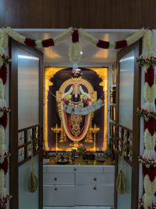 Pooja Room Image of 2500 Sq.ft 3 BHK Villa for sale in GVR Green Rich County, Suraram Hyderabad for Rs. 24000000