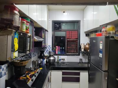 Kitchen Image of 900 Sq.ft 2 BHK Apartment / Flat for rent in Rosa Gardenia, Kasarvadavali Thane for Rs. 20000