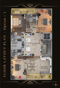 Image of 1800 Sq.ft 3.5 BHK Builder Floor for sale in Sector 41, Gurgaon for Rs. 33900000