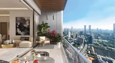 Balcony Image of 2000 Sq.ft 4 BHK Apartment / Flat for sale in Tejukaya The Edge, Parel Mumbai for Rs. 100000000