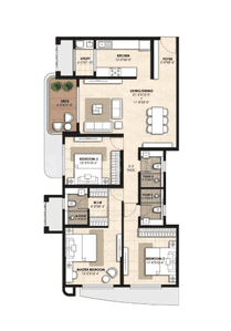 Image of 1586 Sq.ft 3 BHK Apartment / Flat for sale in Lodha Panache, Hinjawadi, Pune for Rs. 15500000