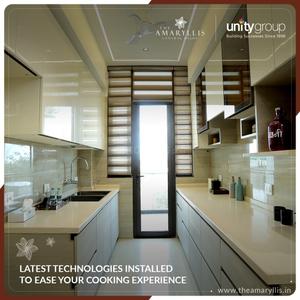 Kitchen Image of 1500 Sq.ft 3 BHK Apartment / Flat for sale in Unity The Amaryllis Phase 1, Karol Bagh New Delhi for Rs. 40000000