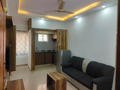 Living Room Image of 670 Sq.ft 1 BHK Apartment / Flat for rent in BTM Layout Bengaluru for Rs. 21000