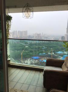 Balcony Image of 850 Sq.ft 1 BHK Apartment / Flat for sale in Aurum Q Residences R2, Ghansoli Navi Mumbai for Rs. 12500000
