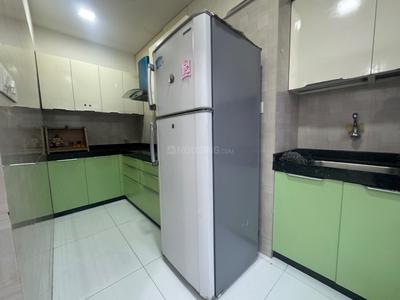 Kitchen Image of 480 Sq.ft 1 BHK Apartment / Flat for rent in Neminath Ocean View, Andheri West Mumbai for Rs. 60000