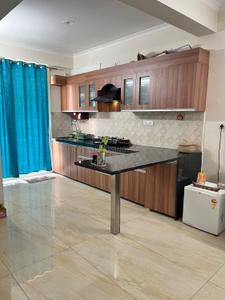 Kitchen Image of 1200 Sq.ft 3 BHK Apartment / Flat for rent in RS Ridhi Sidhi Residency, Ramnagariya Jaipur for Rs. 22000