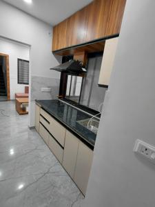 Kitchen Image of 550 Sq.ft 1 BHK Builder Floor for rent in Mahalakshmi Nagar Indore for Rs. 19000