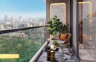 Balcony Image of 1370 Sq.ft 3 BHK Apartment / Flat for sale in Kaustubh Breeze 91, Borivali West Mumbai for Rs. 28391000