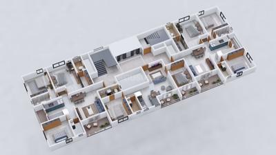 Image of 1486 Sq.ft 3 BHK Apartment / Flat for sale in Sada Sundaram, Vadgaon Budruk, Pune for Rs. 12000000