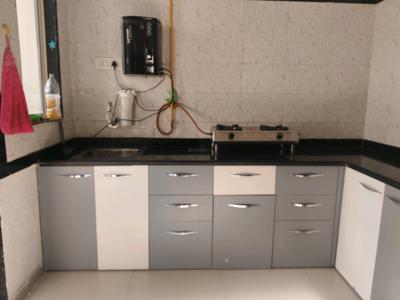 Kitchen Image of 1700 Sq.ft 3 BHK Apartment / Flat for rent in Vishwanath Maher Select, Shela Ahmedabad for Rs. 27000