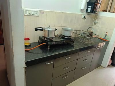 Kitchen Image of 450 Sq.ft 1 BHK Apartment / Flat for rent in DB Ozone, Dahisar East Mumbai for Rs. 26000