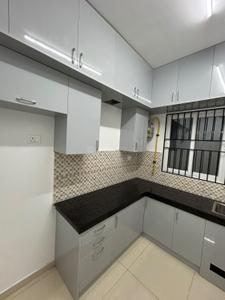 Kitchen Image of 918 Sq.ft 3 BHK Apartment / Flat for rent in Urbanrise Revolution One, Padur Chennai for Rs. 28000