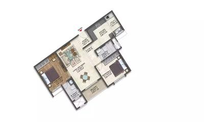 Image of 1026 Sq.ft 2 BHK Apartment / Flat for sale in My Home Sanctuary Phase I, Mamurdi, Pune for Rs. 6000000