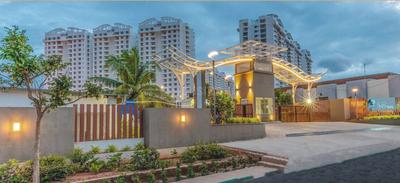 Image of 1230 Sq.ft 2 BHK Apartment / Flat for rent in Puravankara Palm Beach, Kyalasanahalli, Bengaluru for Rs. 43000