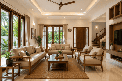 Living Room Image of 2000 Sq.ft 3 BHK Villa for sale in Chembukkav Thrissur for Rs. 11800000