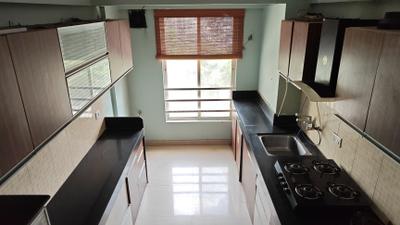 Kitchen Image of 1609 Sq.ft 3 BHK Apartment / Flat for rent in Karia Konark Meadows, Wagholi Pune for Rs. 40000