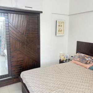 Bedroom Image of 780 Sq.ft 2 BHK Apartment / Flat for rent in Abhinav The One, Bhugaon Pune for Rs. 28000