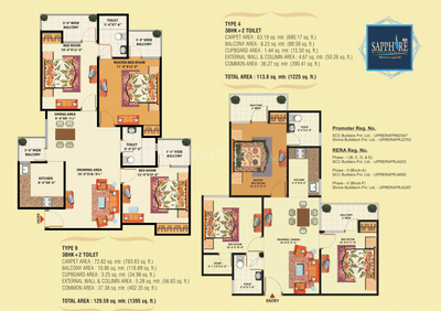 Image of 2075 Sq.ft 3 BHK Builder Floor for sale in VVIP Mangal, Raj Nagar Extension, Ghaziabad for Rs. 18900000