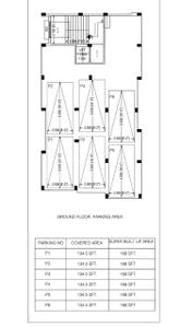 Floor Plan Image of 1244 Sq.ft 3 BHK Apartment / Flat for sale in Salt Lake City Kolkata for Rs. 6468800