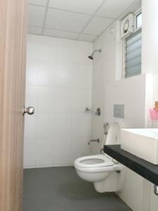 Bedroom One Image of 1000 Sq.ft 3 BHK Apartment / Flat for rent in Godrej Emerald, Kasarvadavali Thane for Rs. 35000