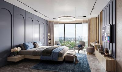 Bedroom Image of 1601 Sq.ft 3 BHK Apartment / Flat for sale in Kabra Dvayam, Worli Mumbai for Rs. 160000000