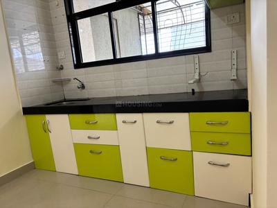 Kitchen Image of 650 Sq.ft 1 BHK Apartment / Flat for rent in Gami Radha Krishna Complex, Bhosari Pune for Rs. 19000
