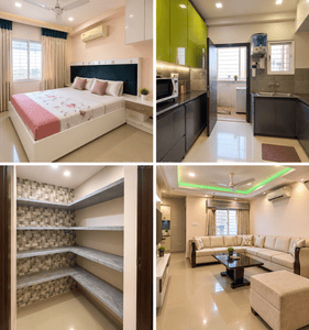 Image of 2200 Sq.ft 3 BHK Apartment / Flat for rent in Gnext Sahil Siddhivinayak Tower, Bhicholi Mardana, Indore for Rs. 45000