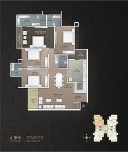 Image of 2950 Sq.ft 4 BHK Apartment / Flat for sale in Iscon Platinum, Bopal, Ahmedabad for Rs. 22000000