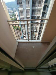 Balcony Image of 550 Sq.ft 1 BHK Apartment / Flat for rent in Puraniks Grand Central, Thane West Thane for Rs. 28000