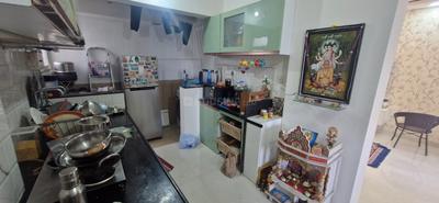 Kitchen Image of 877 Sq.ft 2 BHK Apartment / Flat for sale in Vision Shriram Corner Phase 2, Dhayari Pune for Rs. 6851000
