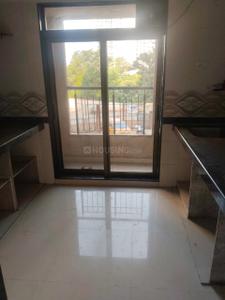 Kitchen Image of 600 Sq.ft 1 BHK Apartment / Flat for rent in Shilphata Thane for Rs. 14000