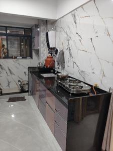 Kitchen Image of 1100 Sq.ft 2 BHK Apartment / Flat for rent in Roongta Grandezza Apartment, Govind Nagar Nashik for Rs. 18000